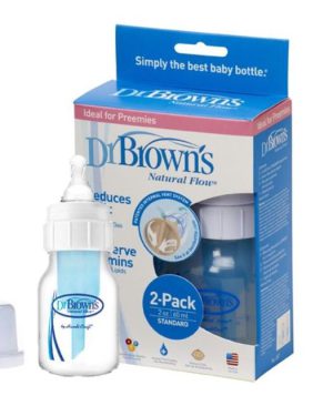 شیشه شیر ضد نفخ دکتربراونز امریکا سایز 60 میل drbrowns