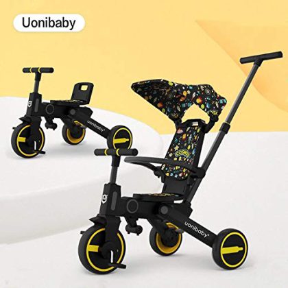 سه چرخه جدید 7 کاره یونی بیبی uonibaby 7in1|قیمت سه چرخه کودک هفت کاره یونی بیبی سیسمونی بارنی