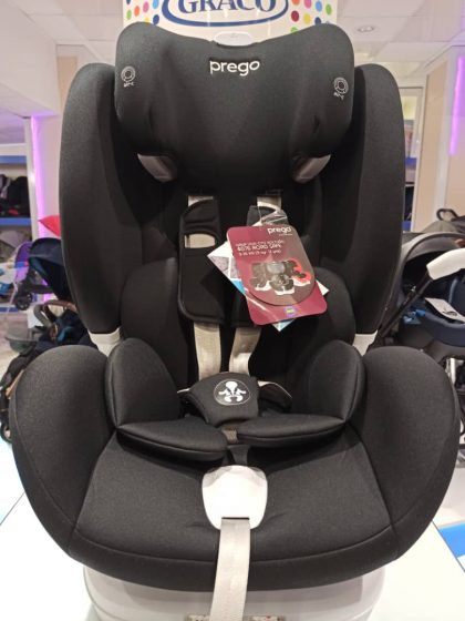 صندلی ماشین کودک پرگو 36-9 کیلوگرم مشکی ایزوفیکس دار prego|صندلی ماشین پرگو|سیسمونی نوزادبارنی|سیسمونی نوزاد|پگ پرگو