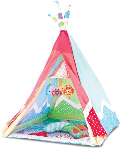 چادربازی و تشک بازی نوزاد کیکابو kikkaboo|قیمت چادر سرخپوستی کودک انیمو