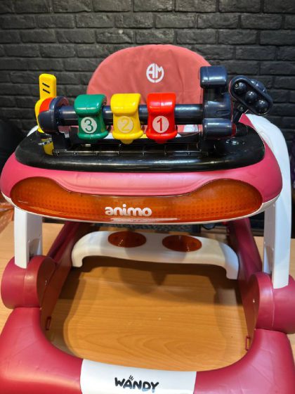 روروک انیمو 3کاره موزیکال چراغ دار ANIMO 3IN1|قیمت روروئک بچه|روروک جامپر شو سیسمونی بارنی|قیمت روروک جامپر شو انیمو animo 3in1 |روروک واکر شو و جامپر شونده انیمو animo|روروک 3 کاره انیمو|