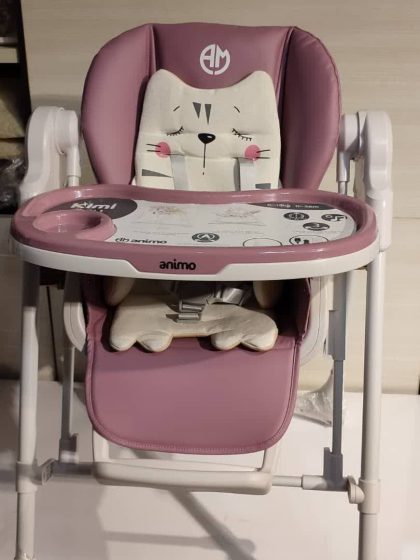 صندلی غذای تابشو انیمو المان ANIMO|قیمت صندلی غذای تاب برقی شو کنترل دار انیمو سیسمونی بارنی ANIMO 2IN1|بهترین صندلی غذای تاب برقی شو نوزادی